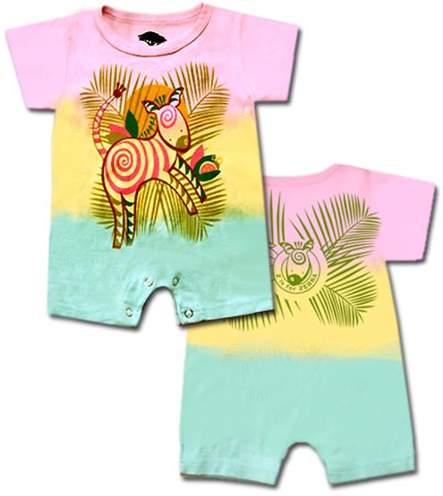Girl's Zebra Romper